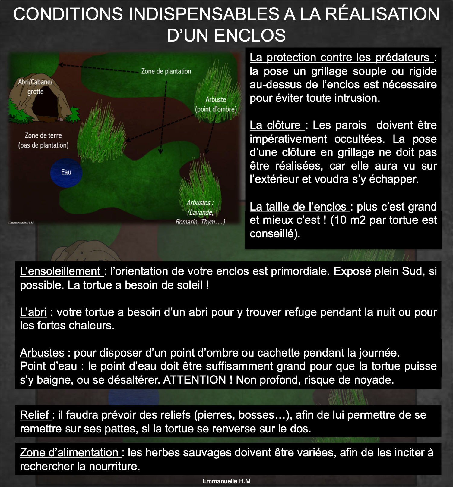 Enclos recommandation