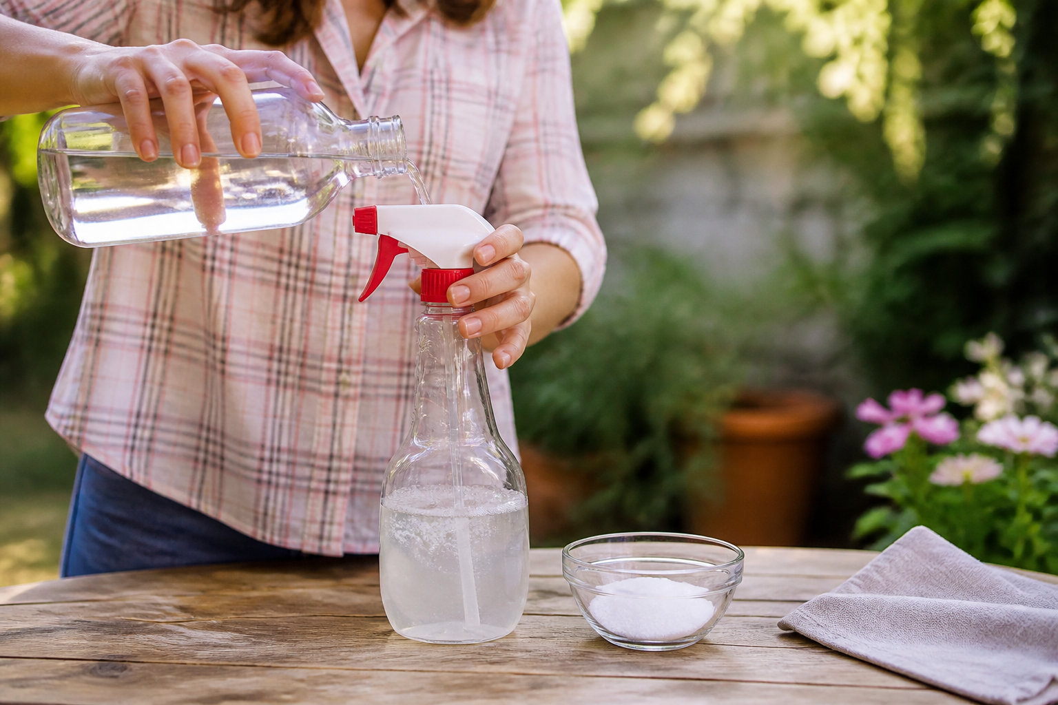 Recettes de désherbant au sel et précautions d'usage