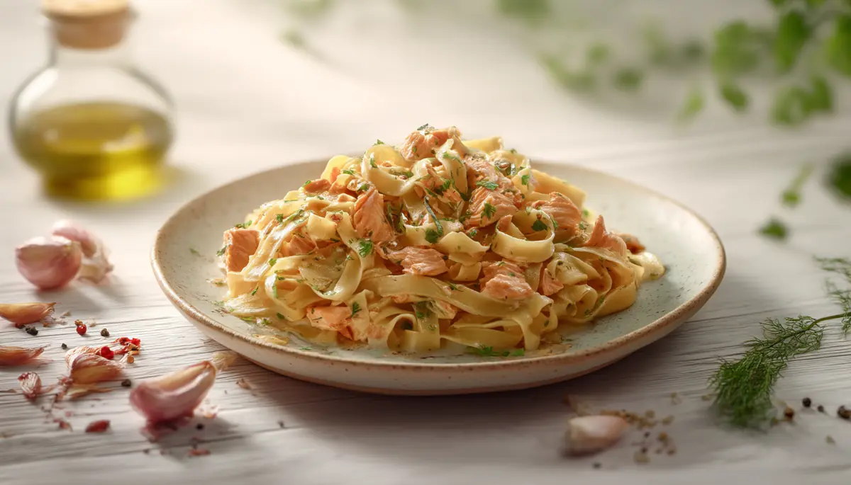 recette tagliatelles au saumon