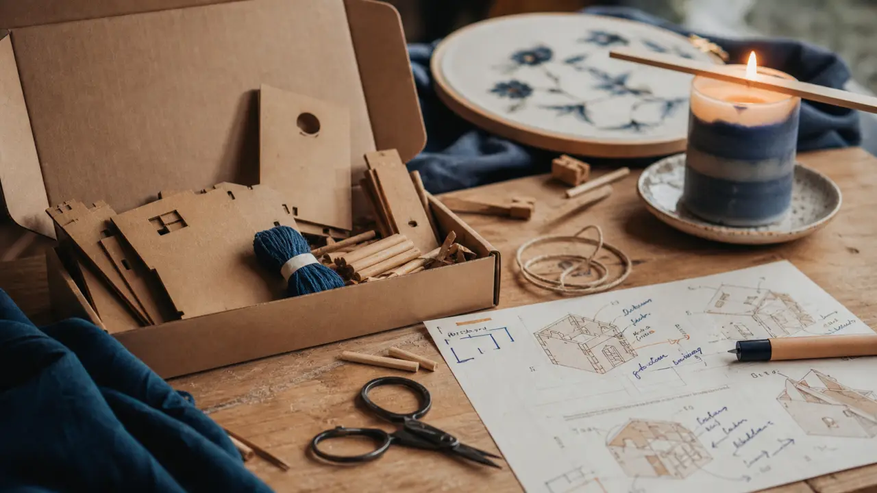 Kit DIY d’artisanat bricolage fr pour les amoureux du bricolage sur un établi
