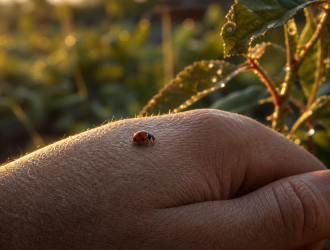 Coccinelle signification : chance et protection sur la main