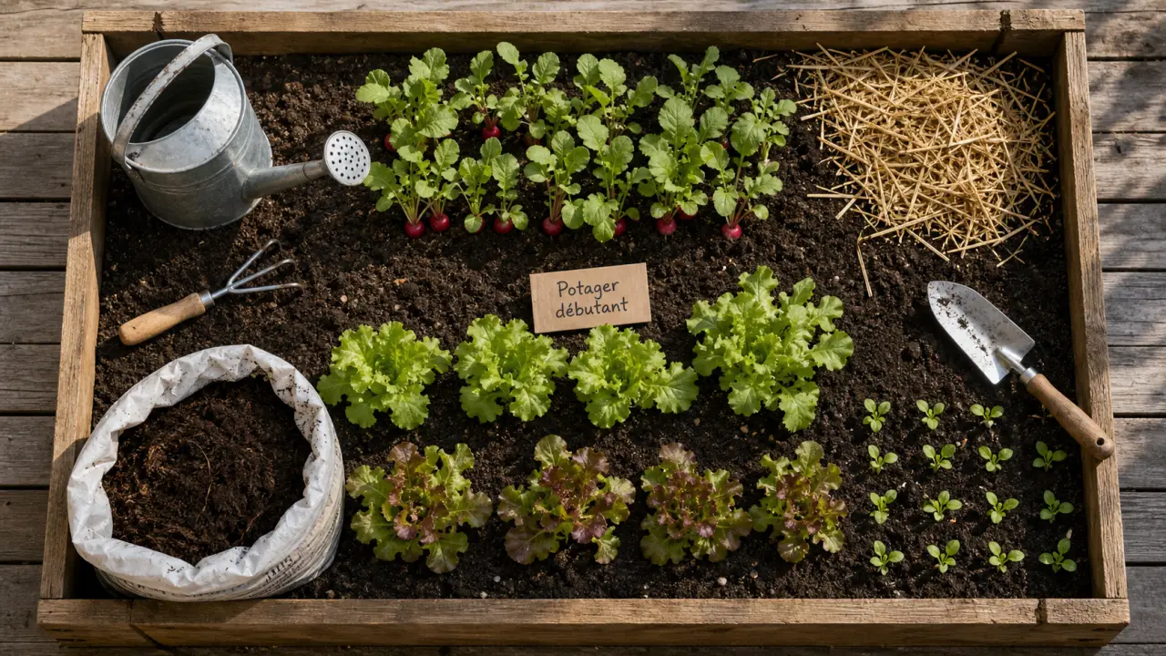 Comment faire un potager quand on débute : 6 m² avec 30 cm de terre meuble pour débutants