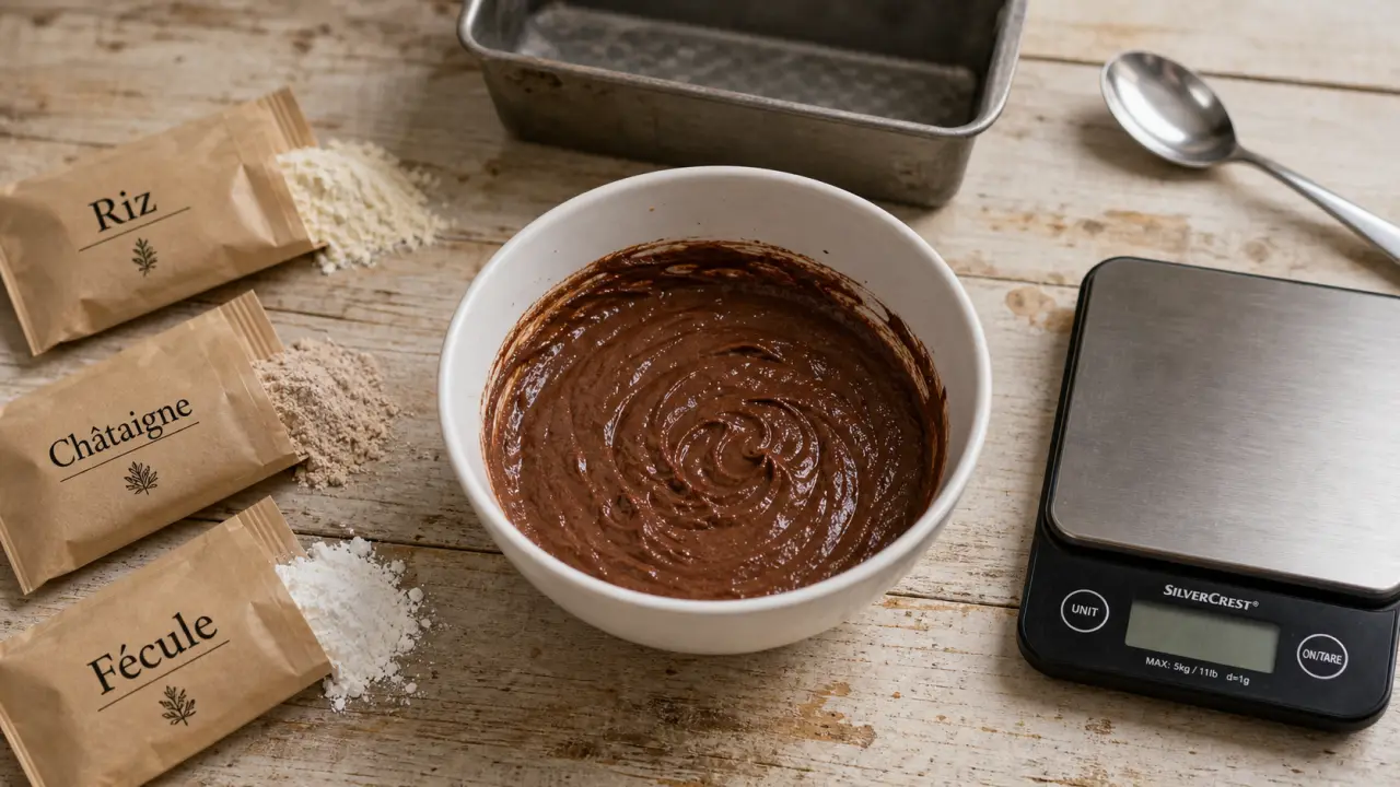 Quelle farine sans gluten pour gâteau : riz, maïs ou sarrasin en photo