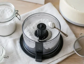 Recette sucre glace maison : sucre glace en poudre très fine, 2 ingrédients