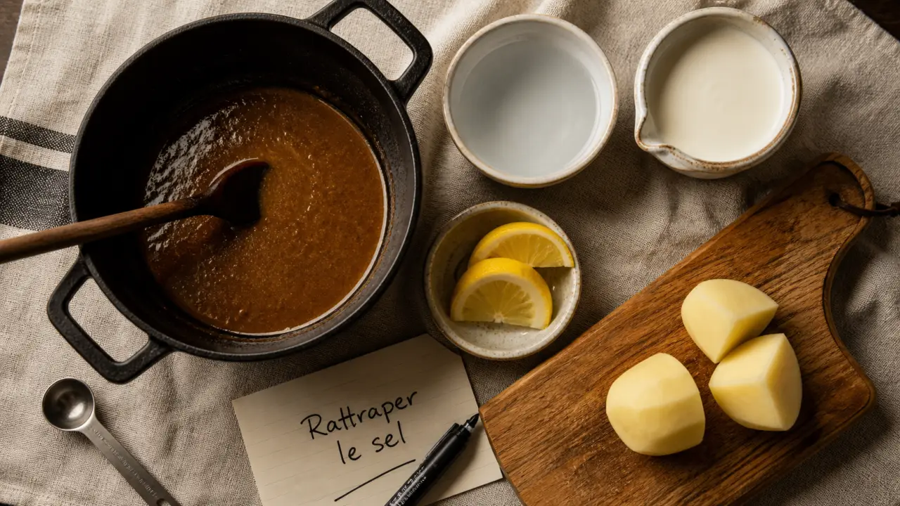 Comment rattraper un plat trop salé : diluer, absorber ou rééquilibrer la sauce