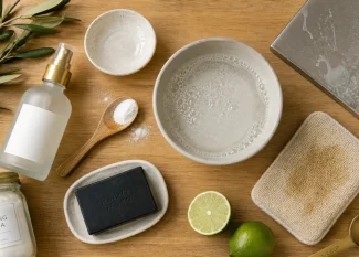 Dégraissant naturel : vinaigre, savon noir et agrumes pour dégraisser