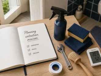 Entretien de maison : planning hebdo, mensuel et saisonnier