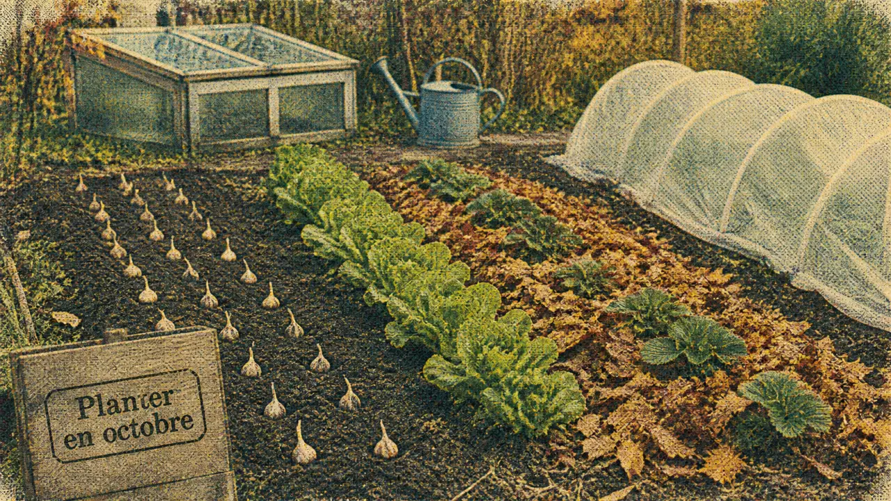 Que planter en octobre au potager : ail, salades et fraisiers