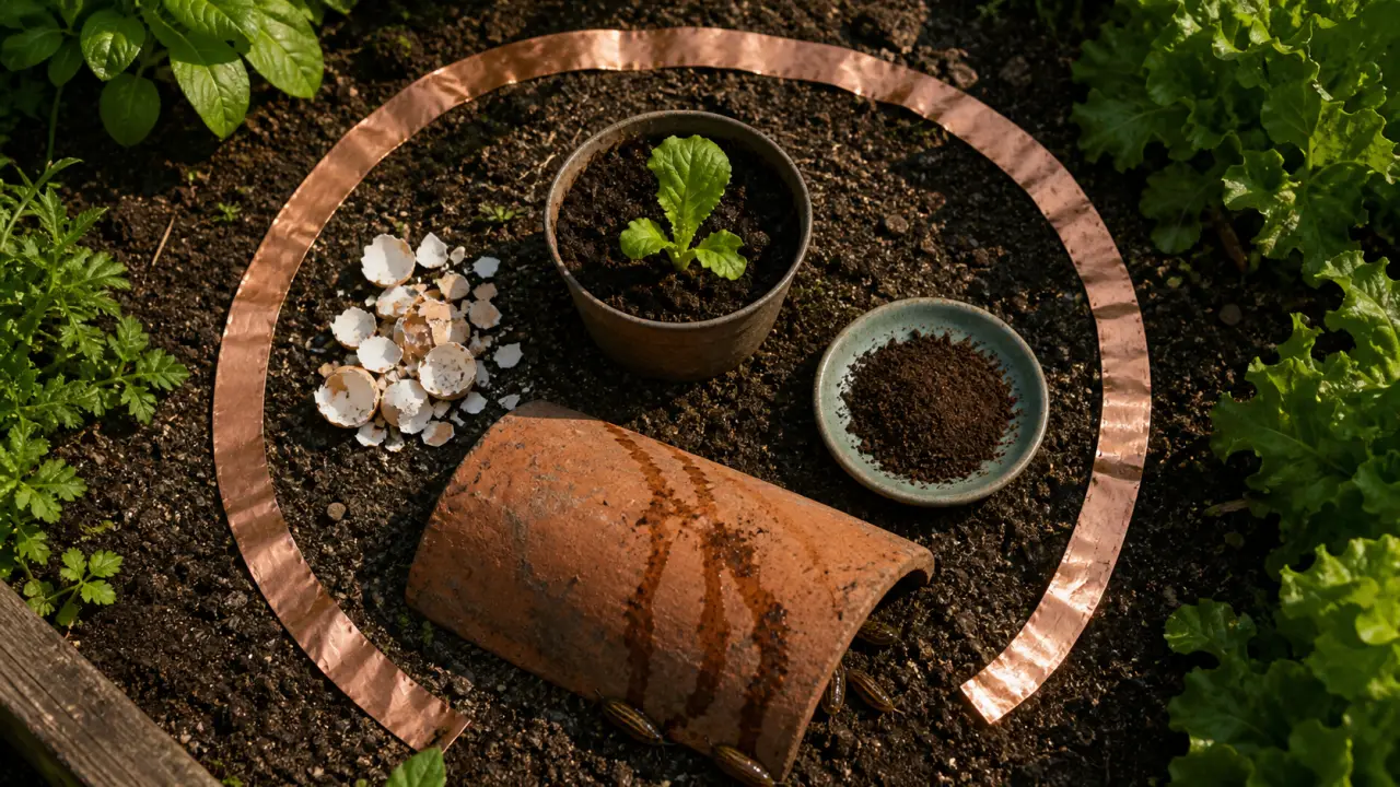 Répulsif naturel limace : cuivre et marc de café contre les limaces au potager