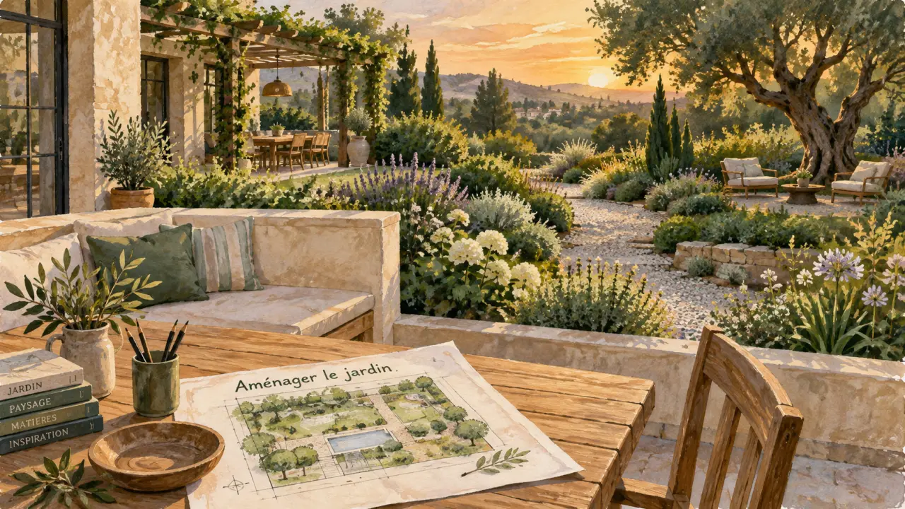 Jardin idées aménagement : aménagement harmonieux et structuré