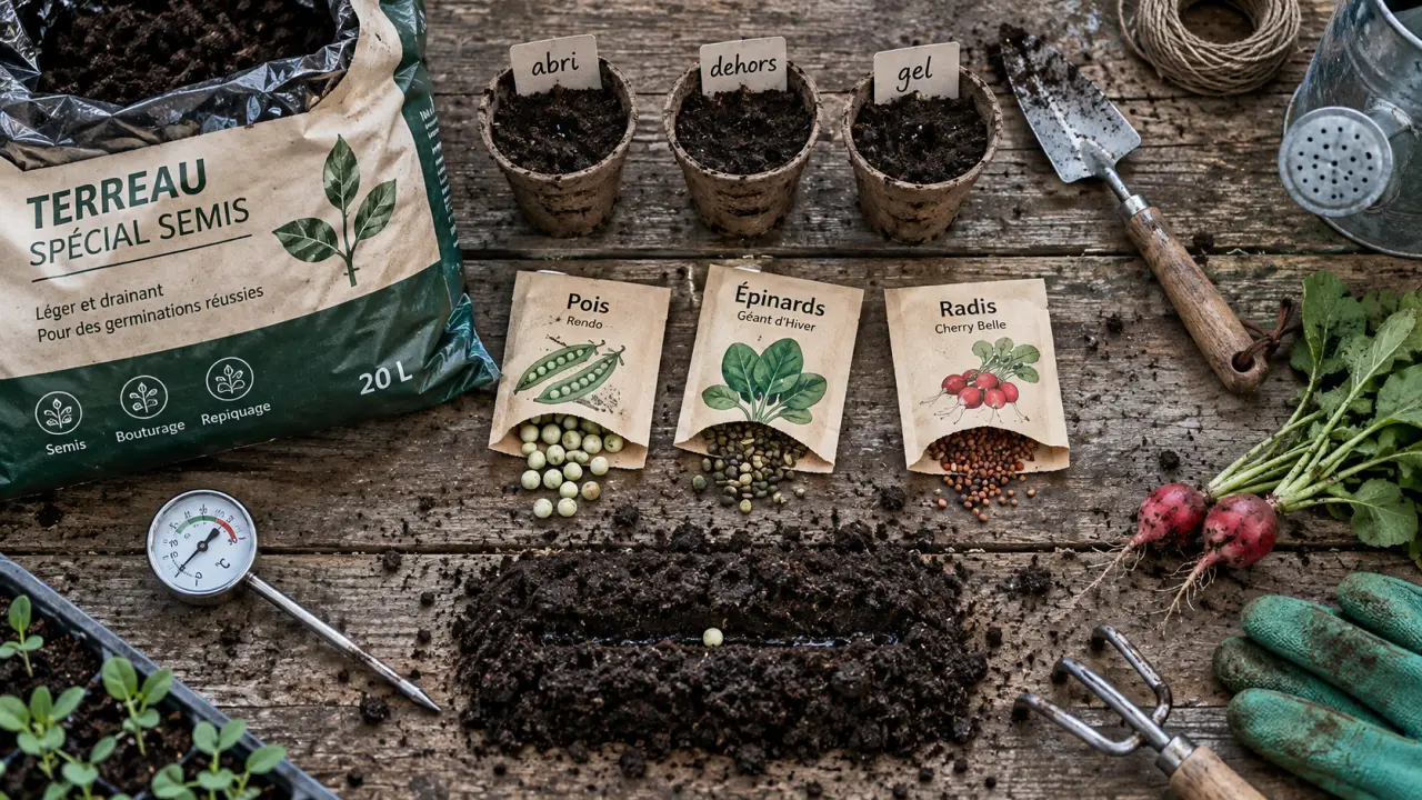 Que peut-on planter dans le jardin en ce moment : sol, saison et gelées, graines et abri