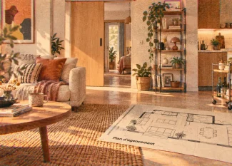 Aménagement maison : plan d’agencement séjour lumineux et rangements