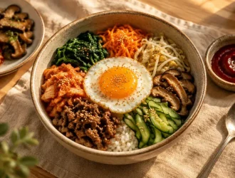 Cuisine coreenne recettes : bibimbap, kimchi et gochujang