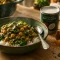 Idées repas végétarien : curry pois chiches et épinards au lait de coco