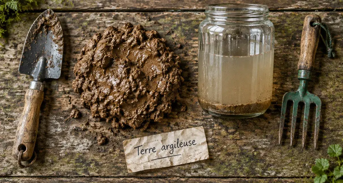 Terre argileuse potager : poignée compacte pour le potager